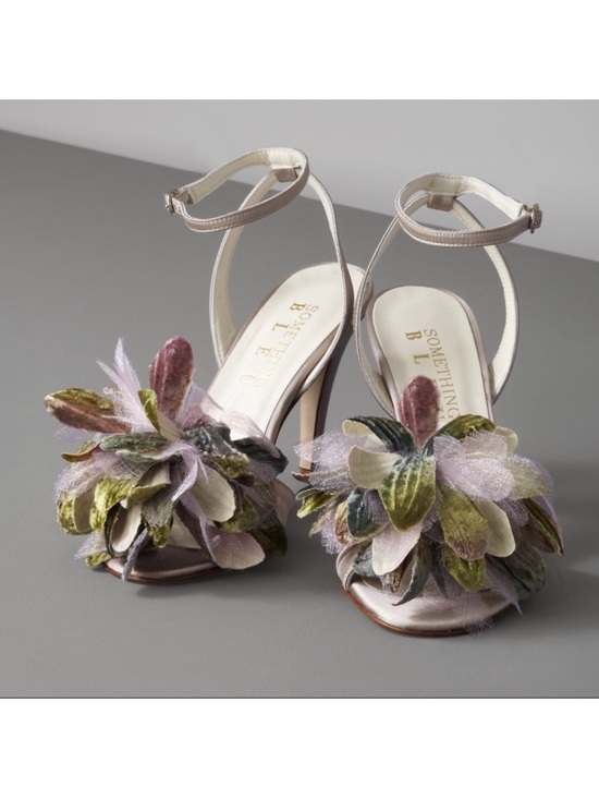 Anthropologie Shoes - NWOT BHLDN x Something Bleu Agave Peep-Toe Sandals size 8